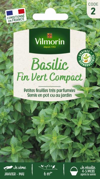 Aromatiques - Basilic Fin Vert Compact - PACKAGING_RECTO